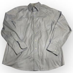 EUC Eagle Shirtmakers Slim Fit Dress Shirt Light Blue 16.5 / 34-35 P76